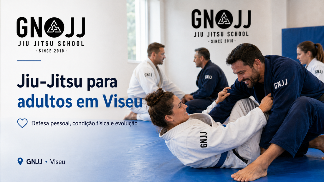 Jiu-Jitsu para adultos em Viseu: defesa pessoal, condição física e evolução