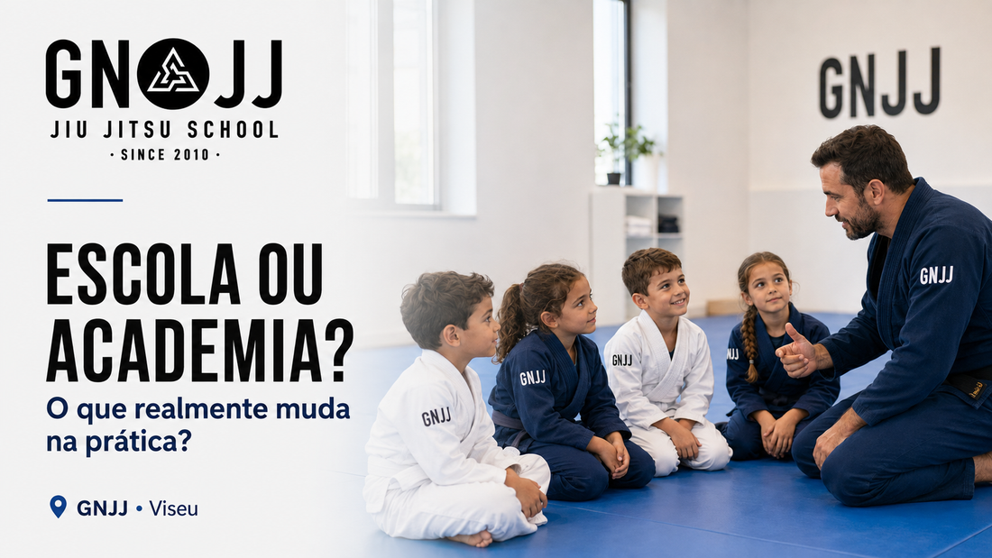 Escola ou Academia? A diferença que transforma a evolução no Jiu-Jitsu