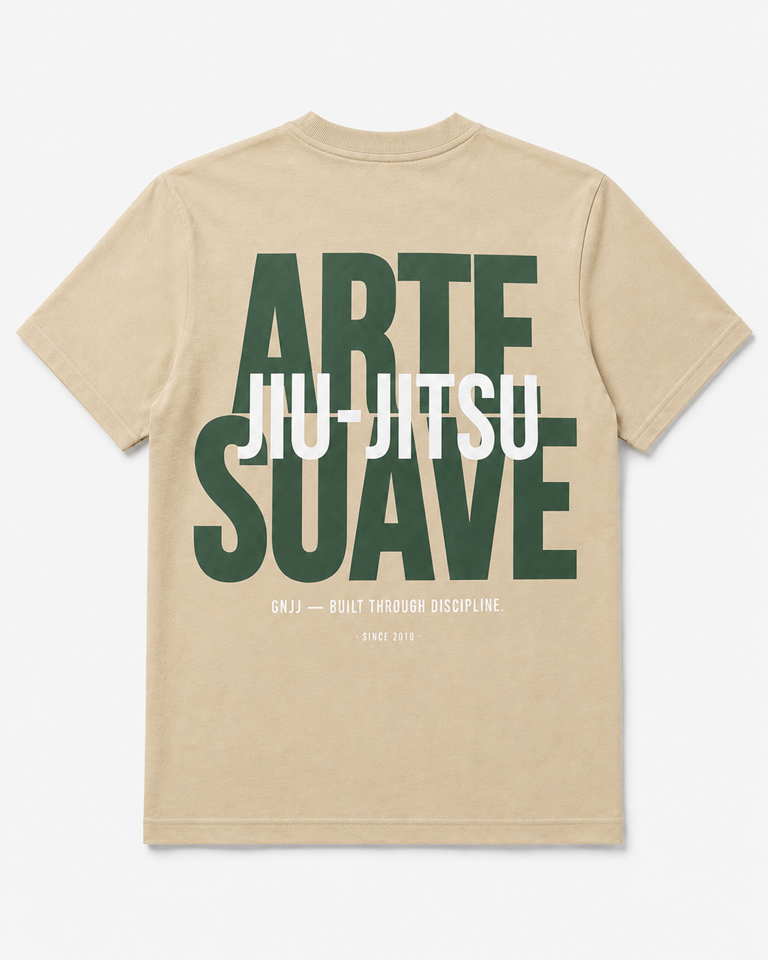 T-Shirt Jiu-Jitsu Arte Suave GNJJ - bege